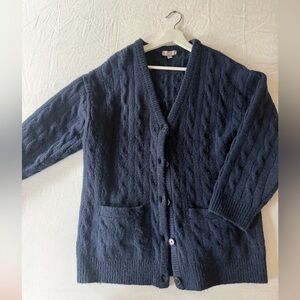 J. Crew Dark Blue Knit Sweater